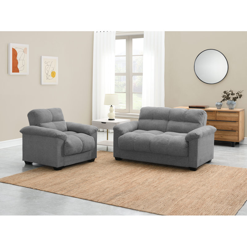 Ryeli 2 - Piece Living Room Set, Grey