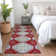 Machine Washable Indoor/Outdoor Claudian ACN1448 Red Rug