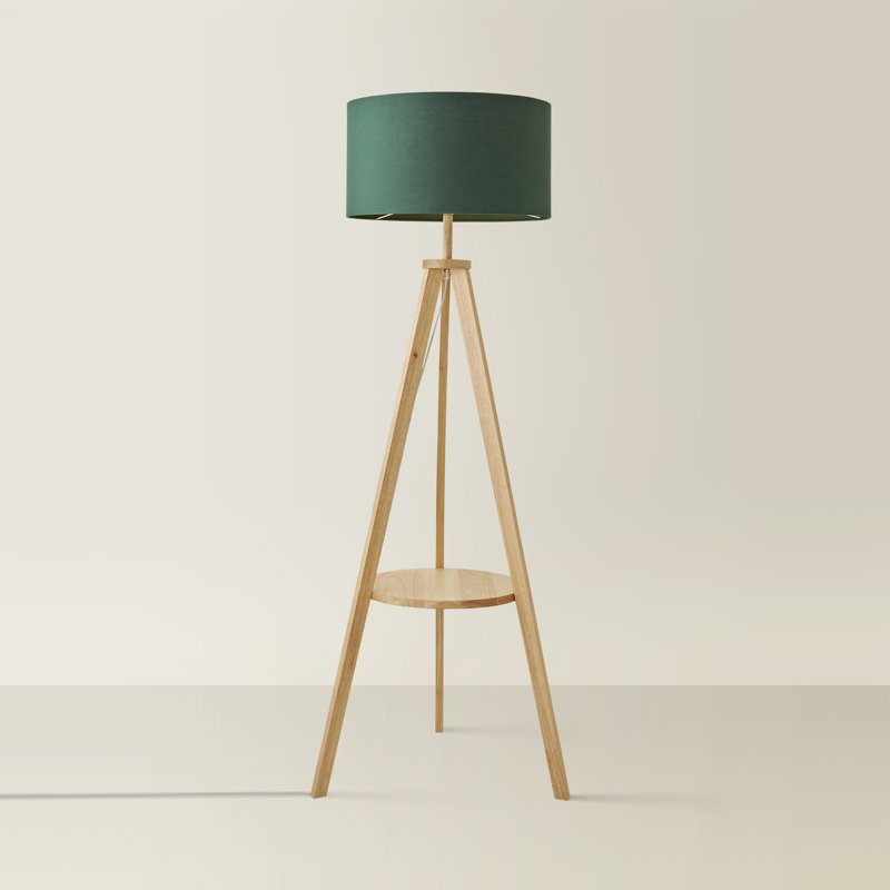 130cm Tripod Floor Lamp, Green
