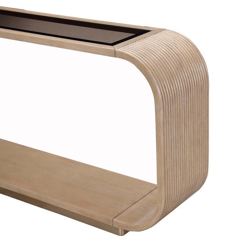 West Kensington Console Table, Medium Yellow Wood