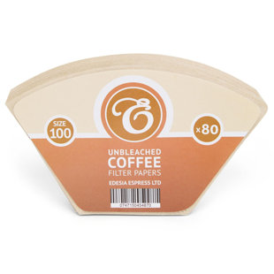 80 Size 100 Brown Coffee Filter Paper Cones
