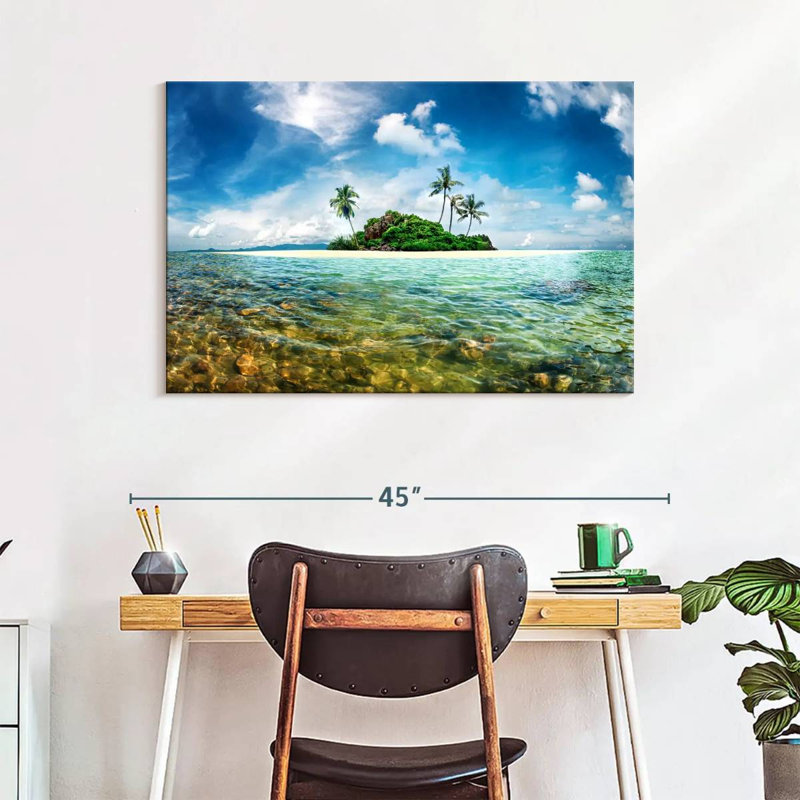 Gillard Exotic Paradise Island, H 26 po x l 39 po