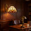 Applique murale en verre ambre Tiffany