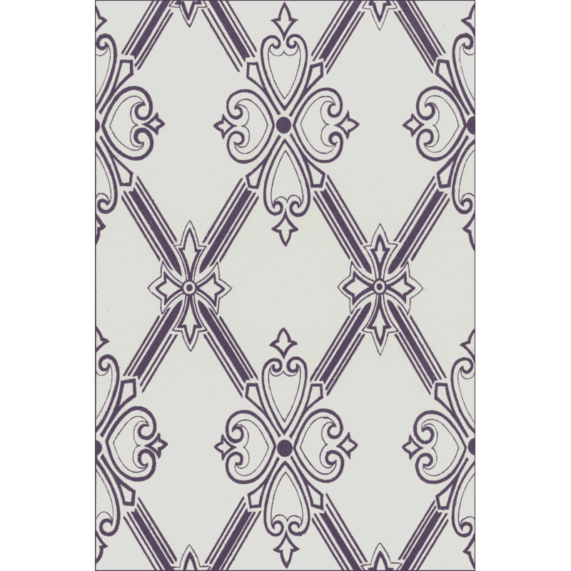 Motif en prune II par Vision Studio - reproduction sur toile tendue, H 12 po x l 8 po x P 1,25 po