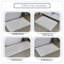 Ensemble de tapis de bain en microfibre de luxe 4 pièces, envers en caoutchouc antidérapant, tapis de salle de bain en peluche ultra-absorbants, à séchage rapide, lavables à la machine pour la douche, la baignoire, le lavabo et le meuble-lavabo, blanc-1625272172
