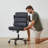 Mid-Back Swivel Task Chair with Arms-498340016