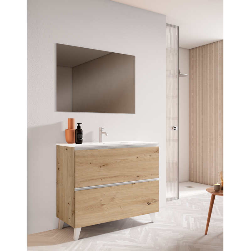 Coiffeuse Bathroon, 32", Blanc, Beige