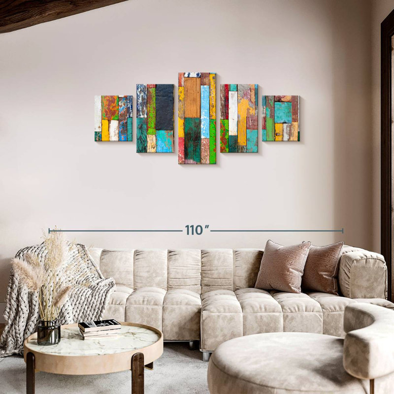 Retro Wood, 34" H x 74" W
