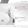 STYLISH 15-3/4"L White Oval Vessel Sink