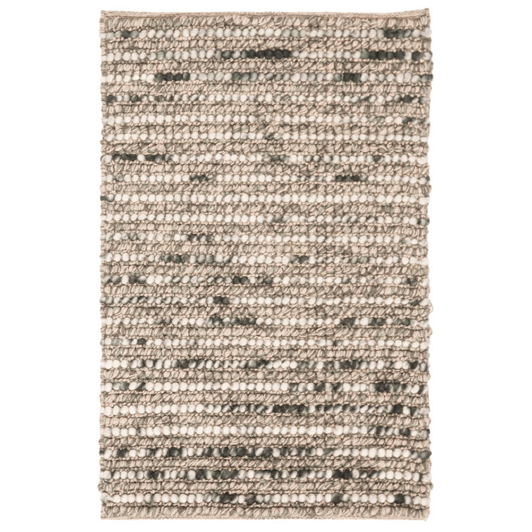 Ferrera Abstract Hand-Knotted Blue/Brown Area Rug