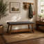 Banc rembourré avec tablette de rangement-131248067