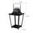Accent black metal floor tabletop lantern