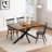 55.11" -70.86"Retro Rectangular Stretch Dining Table-1862896471