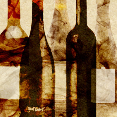 Smokey Wine III by Alonzo Saunders - Wrapped Canvas Painting