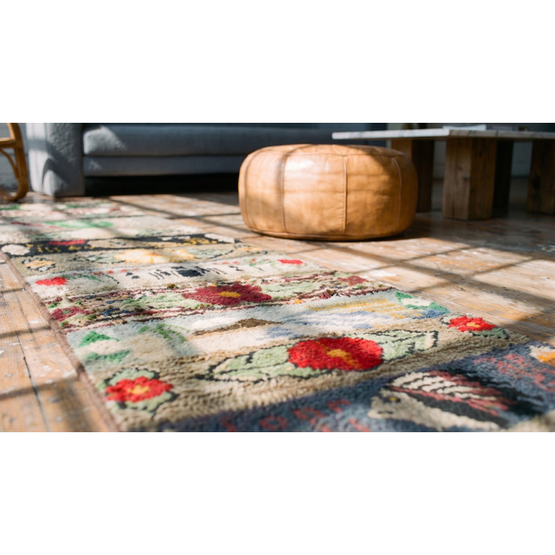 Tapis de couloir antique gris