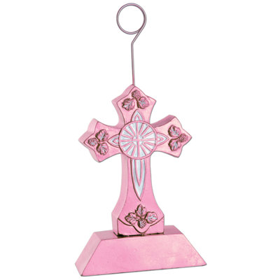 Cross Photo/Balloon Holder