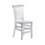 Ensemble de 2 chaises empilables en acrylique transparent de style Chiavari
