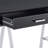 Black High Gloss and Chrome Writing Desk with USB Port-557896755