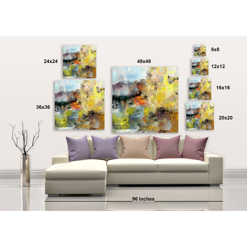 Blocking The Way - Wrapped Canvas Painting, 8" H x 8" W x 0.75" D