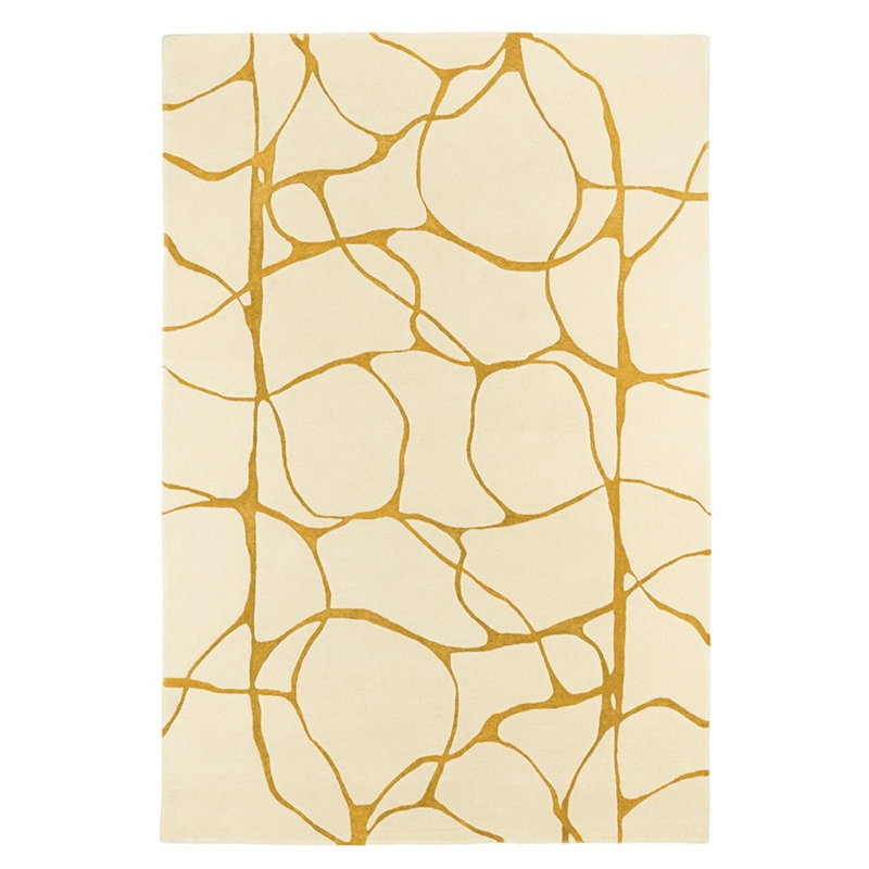 Ambre Handmade Wool Abstract Area Rug, Rectangle 5'7" x 7'10"