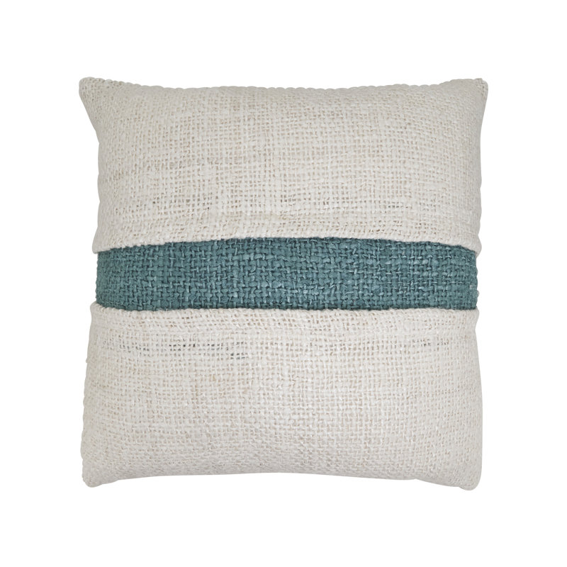 Coussin en polyester, Bleu, Housse de coussin seulement - sans coussin