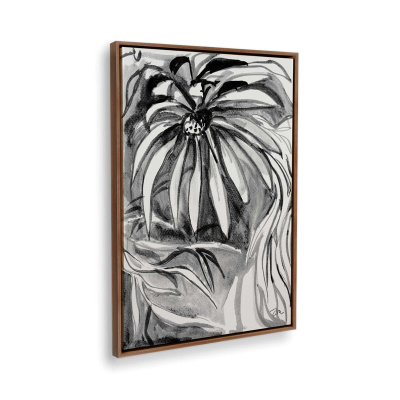 «Shadow Blooms III» par Jessica Mingo, reproduction d'art, 32 W x 48 H, Brown, Framed Canvas