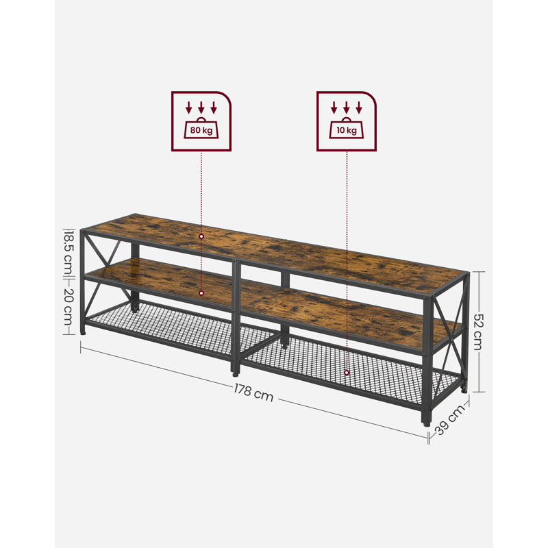Vivant TV Stand, 52cm H x 178cm W x 39cm D