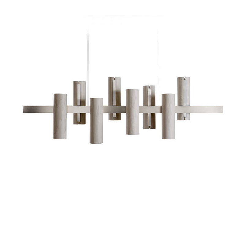 Black Note 8 - Light LED Pendant, Matte Black, 2700K Bulb Temperature, Ivory White