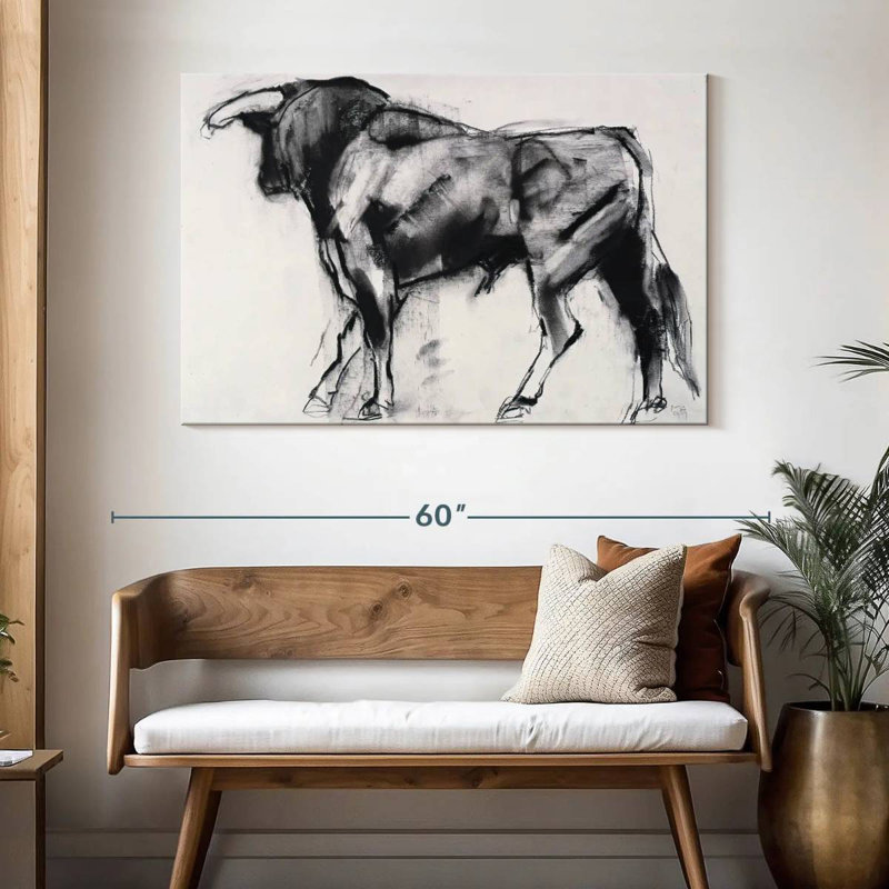 Toro Azul I, 32" H x 48" W