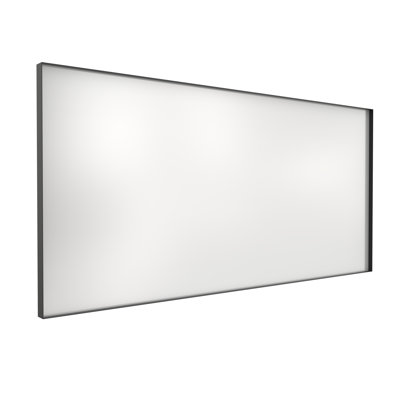 Metal Rectangle Mirror with Aluminum Frame, Bathroom Mirror with Resistant Glass