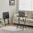 2-Piece Folding TV Tray Table No Assembly Required Portable Sofa Side Table, Industrial Snack Table