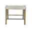 Tabouret de comptoir rembourré - Acajou-1248585062