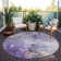 Machine Washable Indoor/Outdoor Cinead ACN1671 Purple Rug
