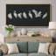 «Black Minimal Bird Illustration», impression moderne sur toile encadrée-131099756-131099758