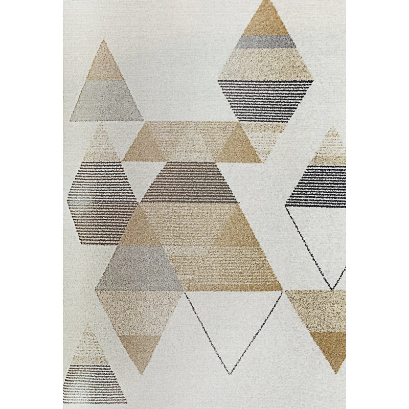 Tapis de zone ivoire Sagunto, Rectangle 2 pi x 3 pi 11 po