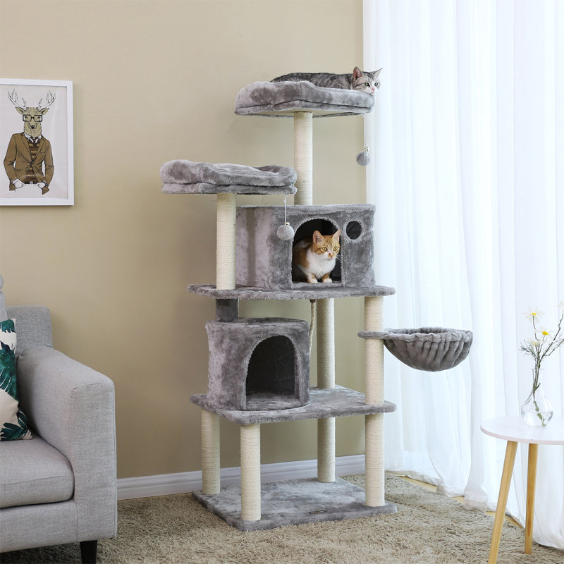 152cm H Cat Tree, Light Grey