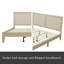 Lit plateforme en bois massif