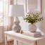 Lampe de table ivoire / vert mousse Batesville 24,5 po