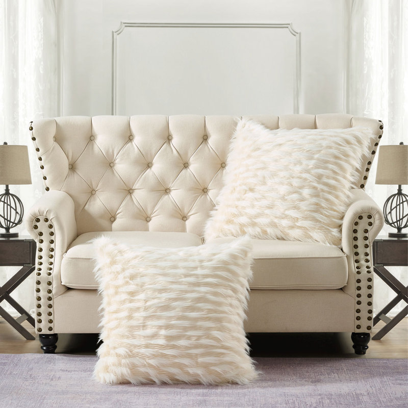 Square Euro Cushion Cover, Ivory