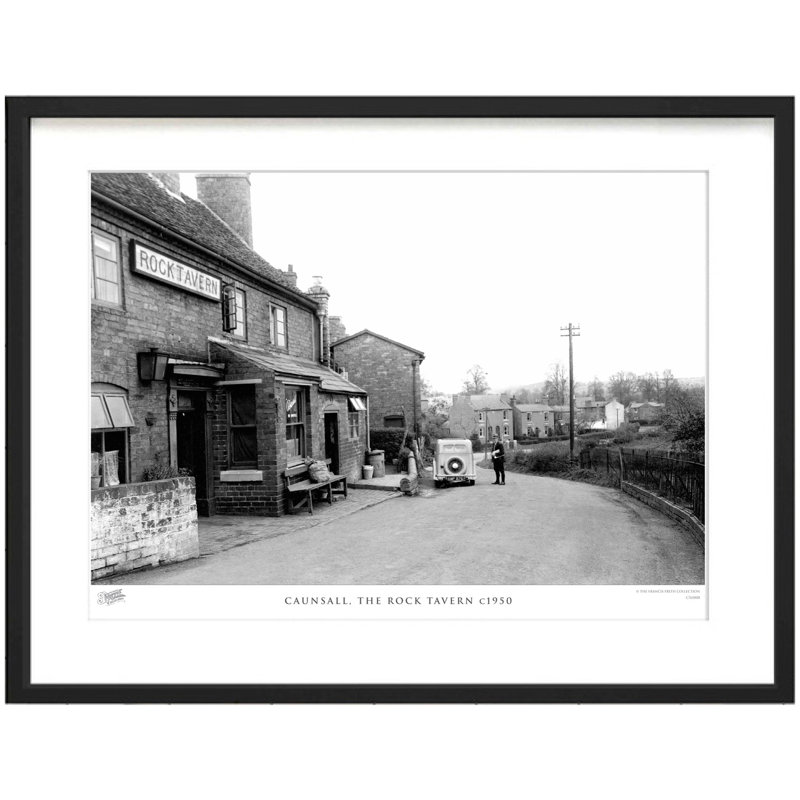 Caunsall, The Rock Tavern C1950 by Francis Frith - Single Picture Frame Print, 28cm H x 36cm W x 2.3cm D