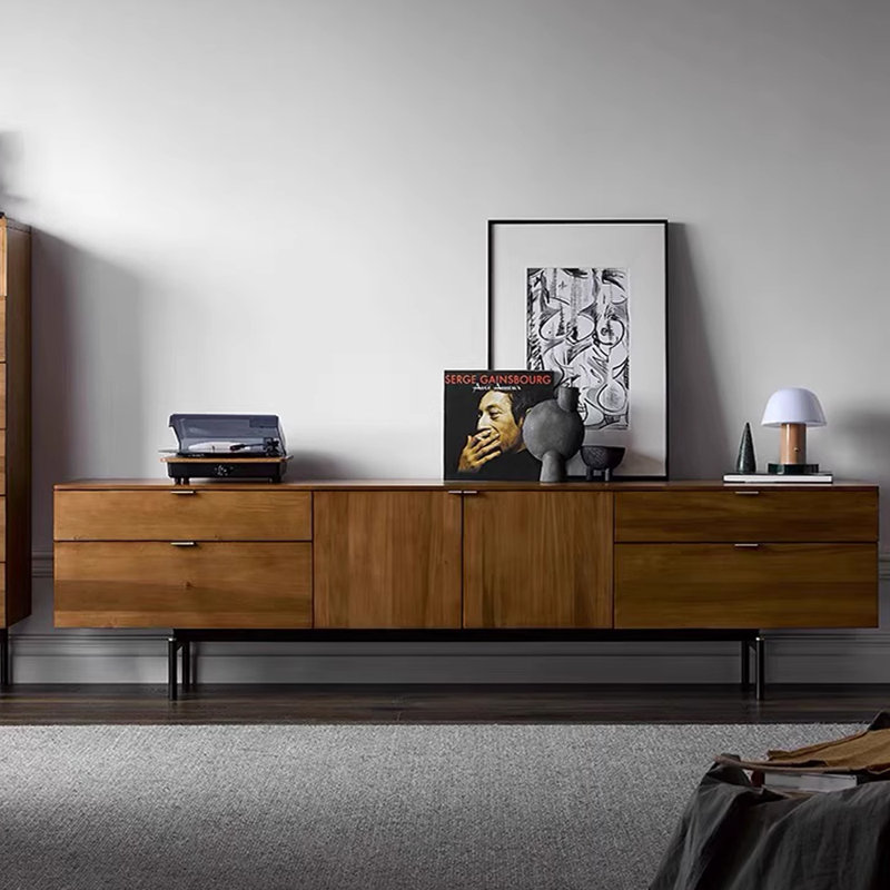 Meuble télé Luxury Minimalist, H 22,04 po x L 78,74 po x l 16,53 po