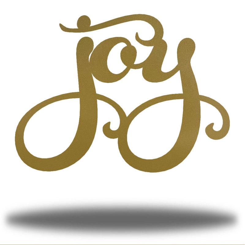 Décoration Erzhan Joy, Or, H 17,50 po x l 24 po x P 0,01 po