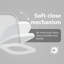 Grey Plastic Standard Adjustable Armrests Toilet Seat Oval-750646414