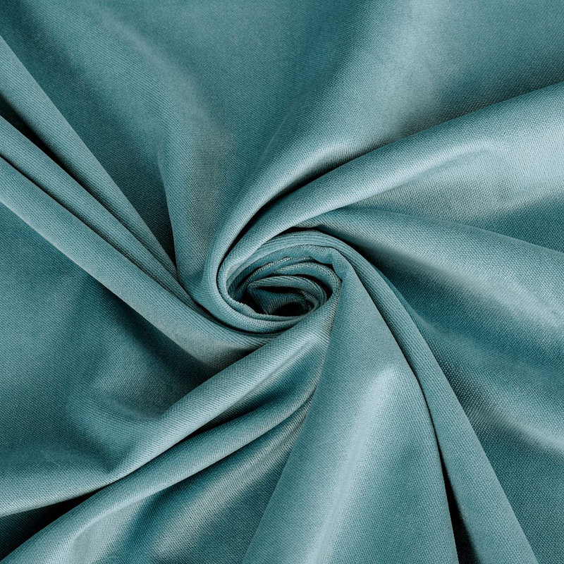Luxury Matte Velvet Round Tablecloth, 38 Sky Blue