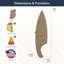Décoration murale planche de surf Kersh House Shark Bite Plank