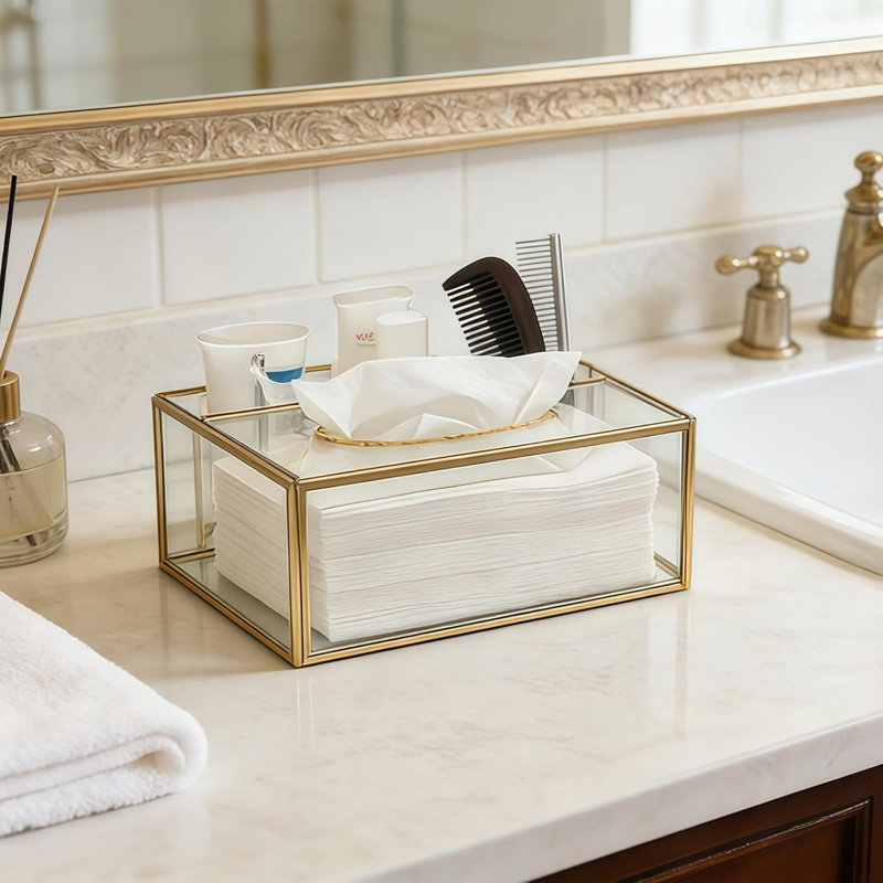 Glass Napkin Holder