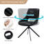 Jakavian Ergonomic Faux Leather Swivel Task Chair with Arms and Stationary Base Mid Century Modern Office Chair No Wheels-1323695944