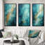 «Turquoise Tranquility», 3 pièces sur toile-745741261-745741260