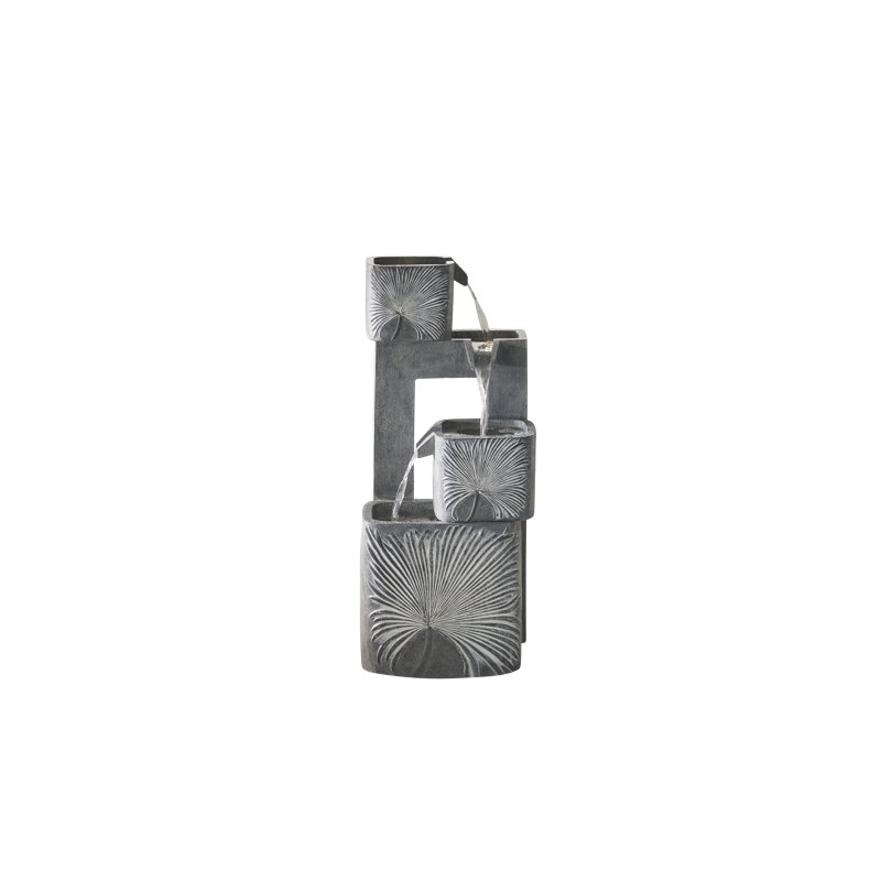 Weather Resistant Contemporary Fountain with Light