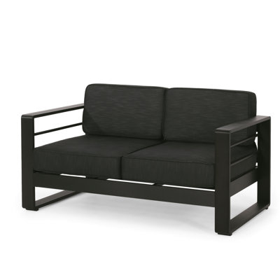 Bay Mp1 Aluminium In Dark Gray - Backyard Relaxation, 57.75 In. Depth, 28.02 Width, 42.13 Lb Weight Build, Deep X Wide 25.23 High,